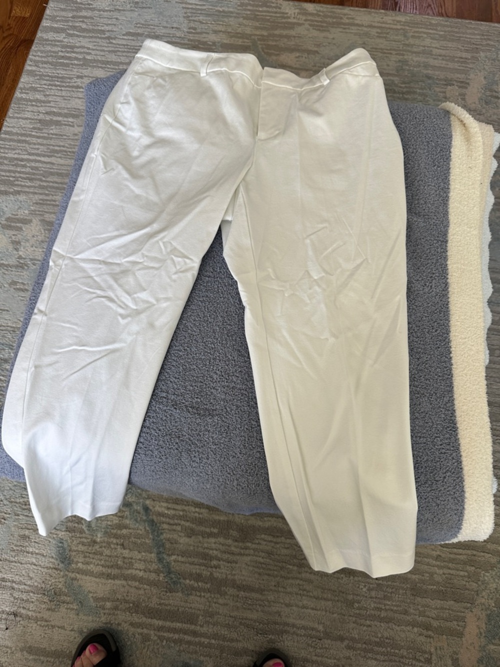 Charter Club ankle pants.  Size 10, White.  Excellent condition